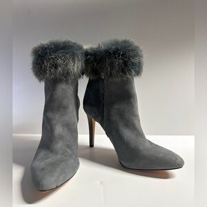 Antonio Melani Gray Suede Booties size 6.5